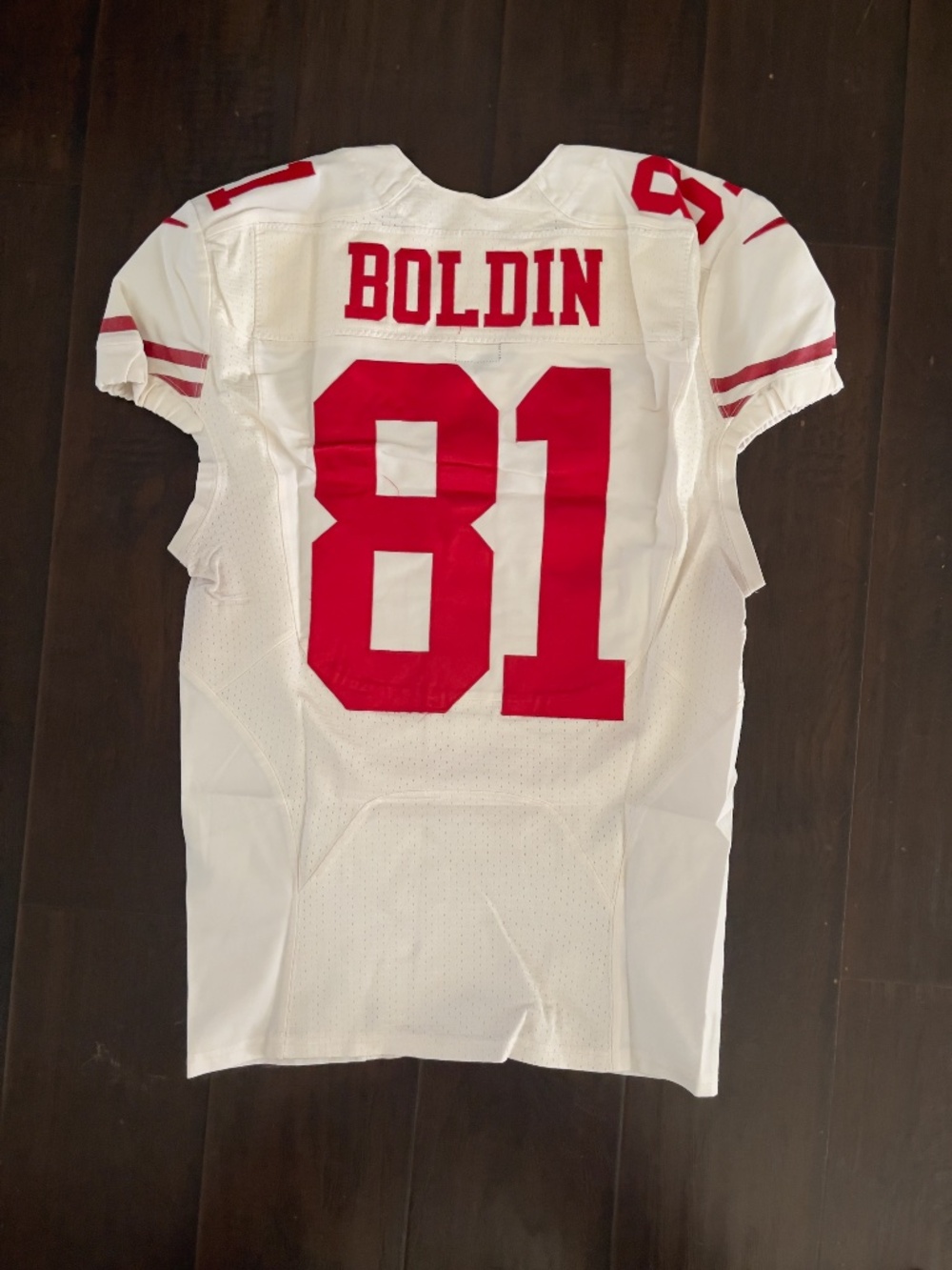 Authentic Nike On-Field San Francisco 49ers #81 Anquan Boldin jersey
